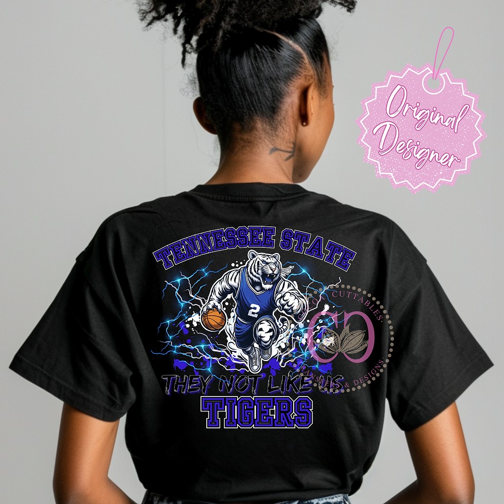 Thumbnail: Tennessee State Tigers Basketball HBCU College Mascot Digital PNG File