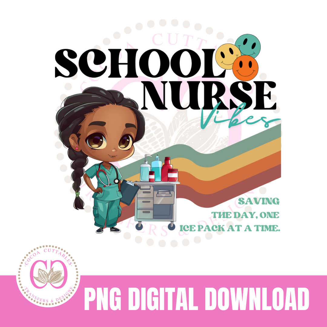 School Nurse Saving The Day Digital PNG File