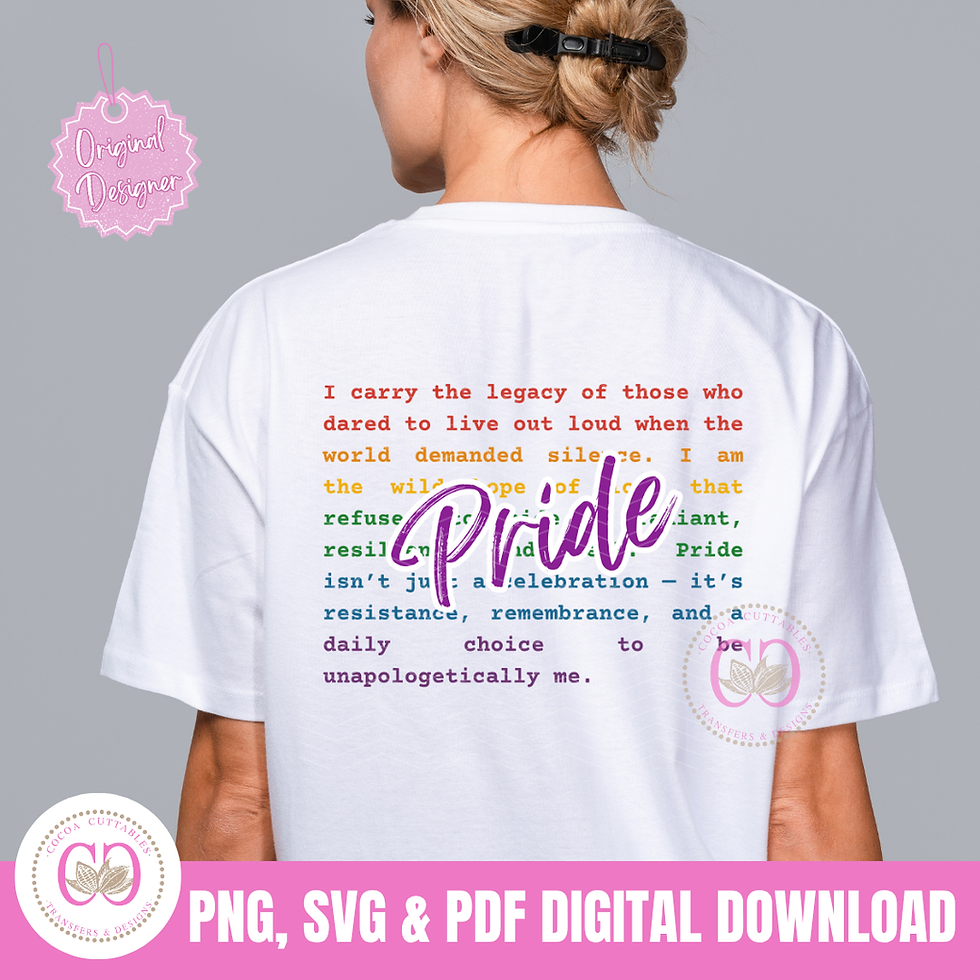 Thumbnail: Pride LGBTQIA+ Words Gay Pride Month  Equal Rights PNG SVG PDF File
