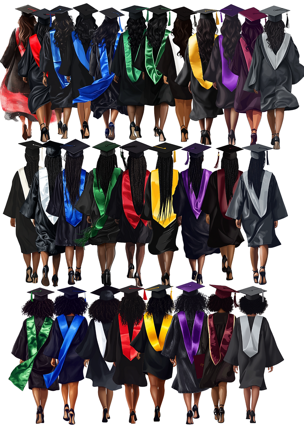 Thumbnail: DIY CANVA Editable Graduation Portrait Graduation Black Woman Graduate Gift 2026
