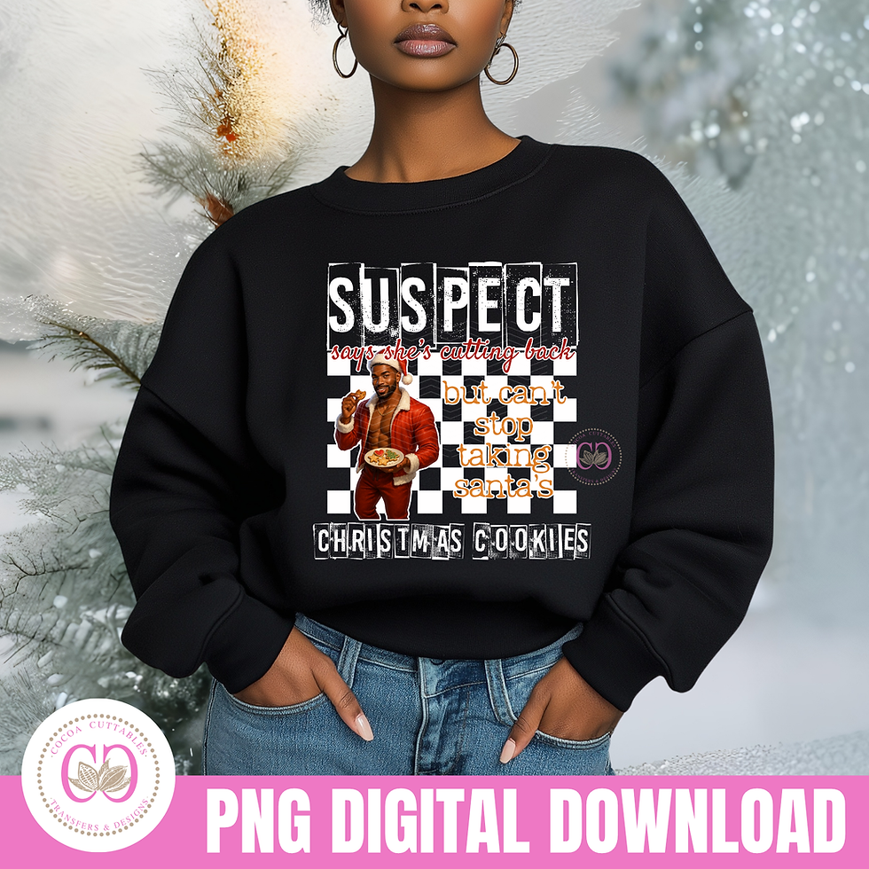 Thumbnail: Suspect Says She's Cutting Back But Can't Stop Taking Santa's Cookies Xmas PNG