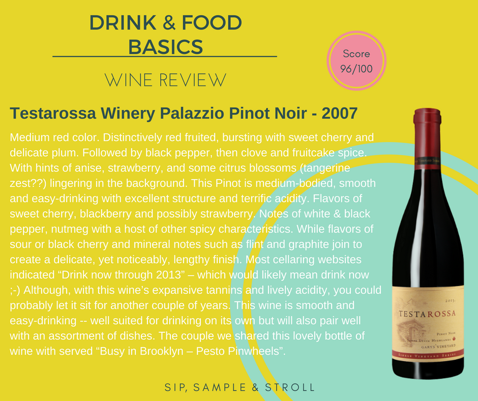 Testarossa Winery Pinot Noir