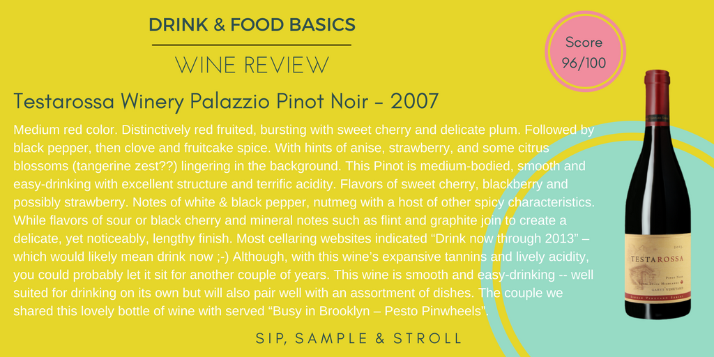 Testarossa Winery Pinot Noir