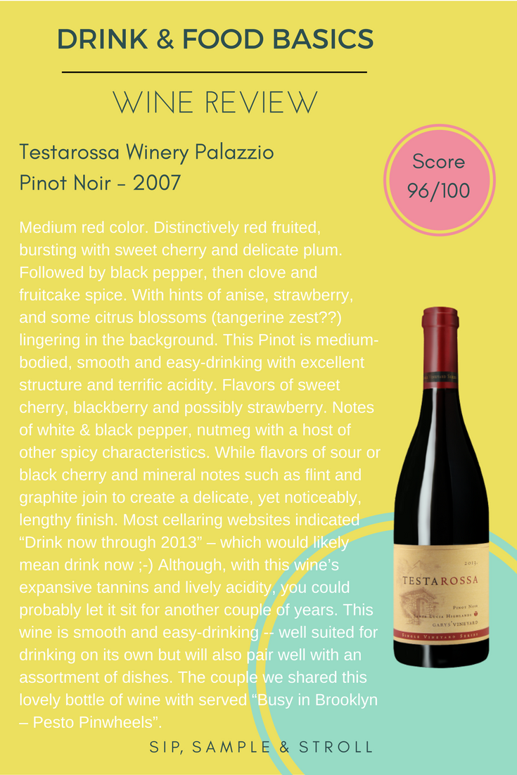Testarossa Winery Pinot Noir