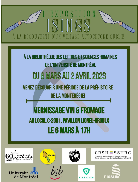 Vernissage de l'exposition Isings: À la découverte d'un village autochtone oublié