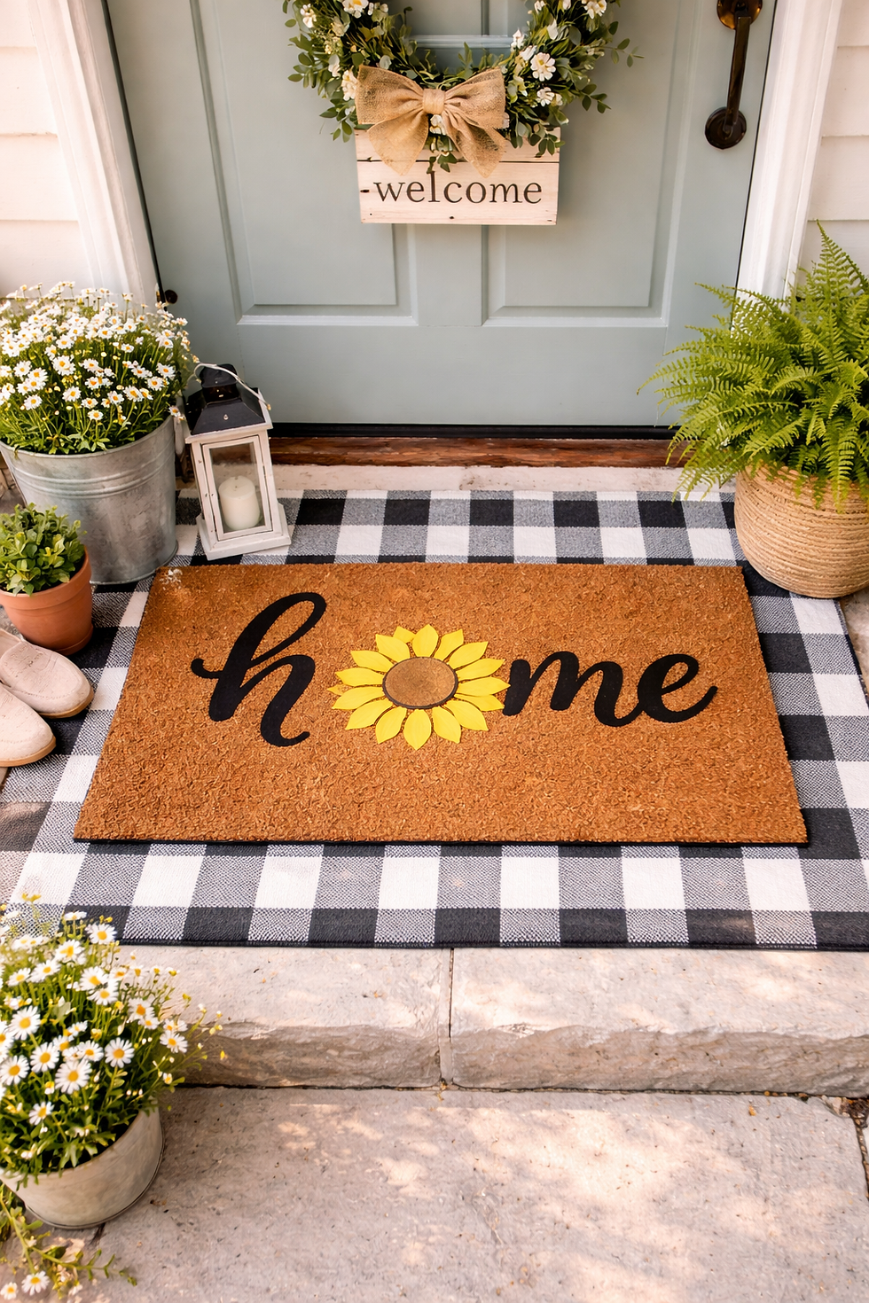 Thumbnail: Hand Painted Doormat