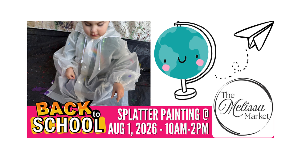 Splatter Painting @Back to School Bash - Melissa Market
