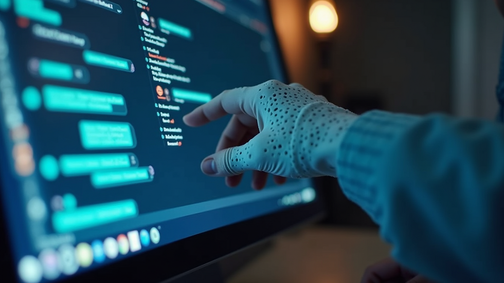 Close-up of a computer screen showing AI chatbot interface