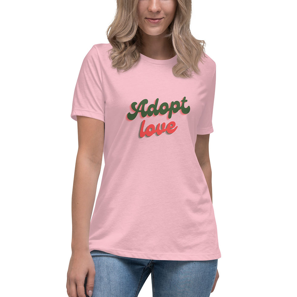 Thumbnail: Adopt Love - Women's Relaxed T-Shirt