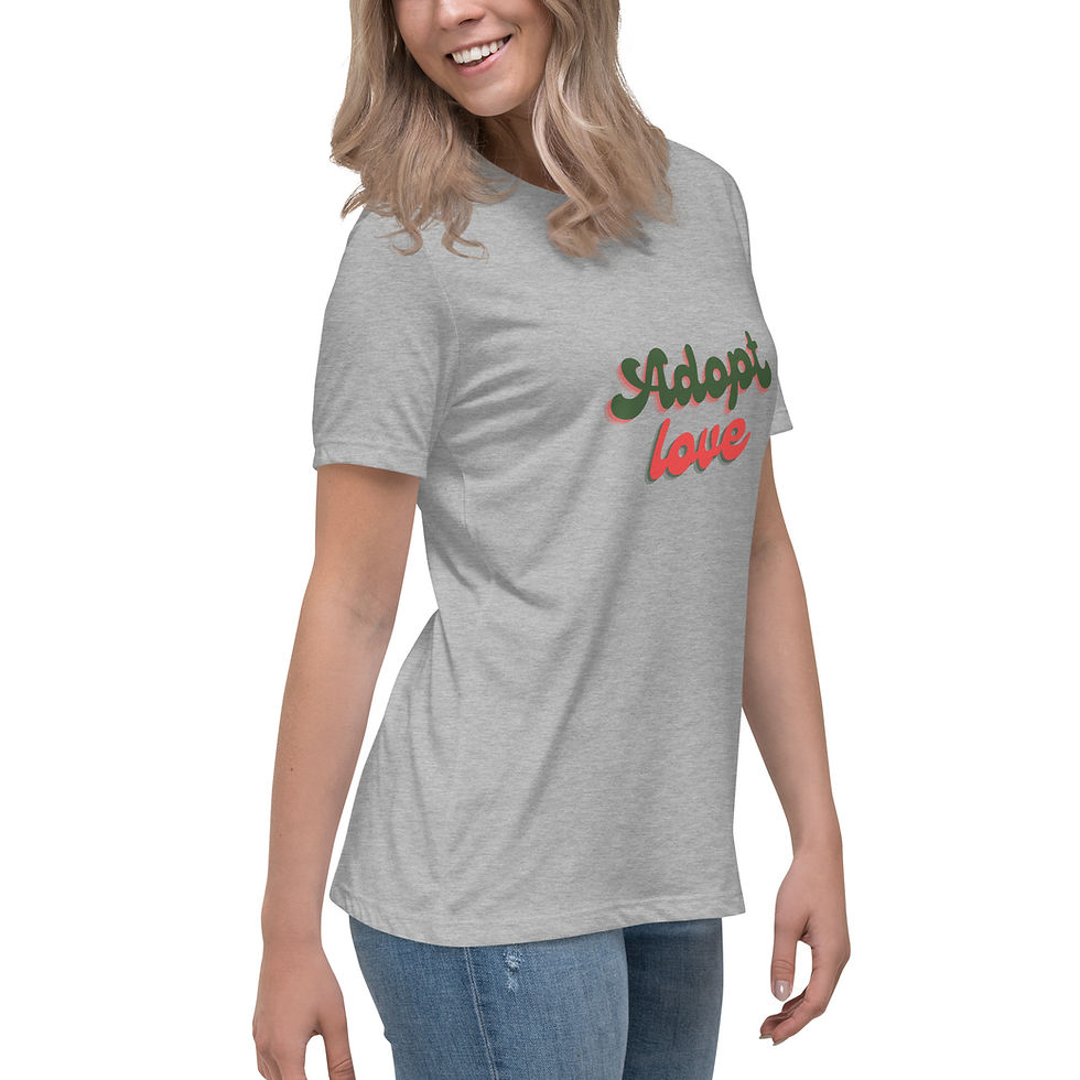 Thumbnail: Adopt Love - Women's Relaxed T-Shirt