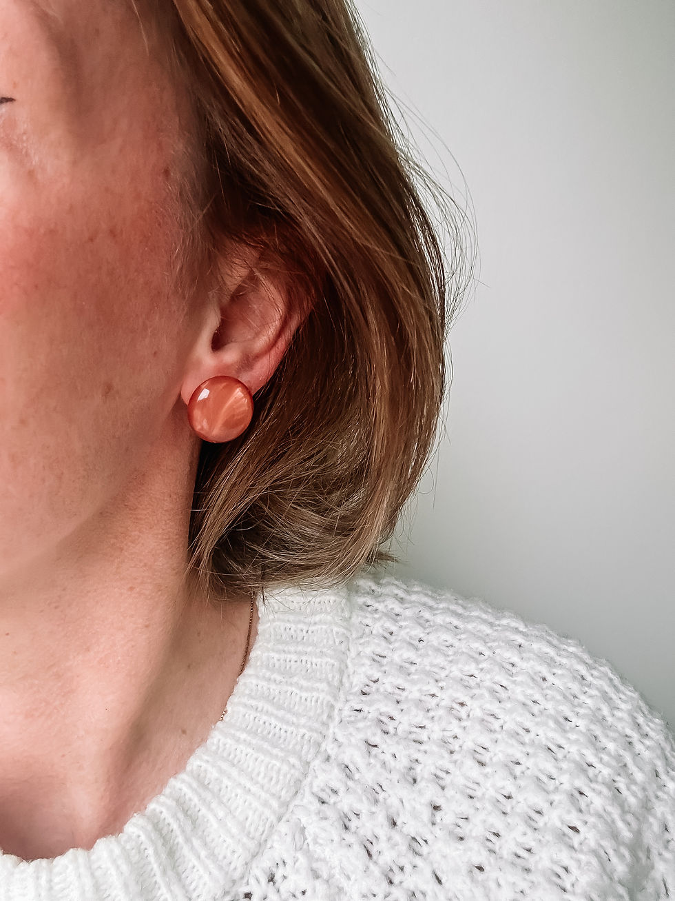 Thumbnail: Studs - Ella blush - 20mm
