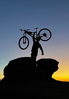 John Agosta biking