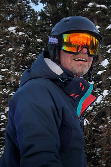 John Agosta skiing