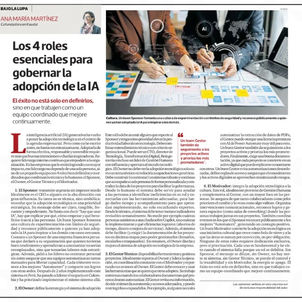 Los 4 roles esenciales para gobernar la adopción de la Inteligencia Artificial y de otras tecnologías