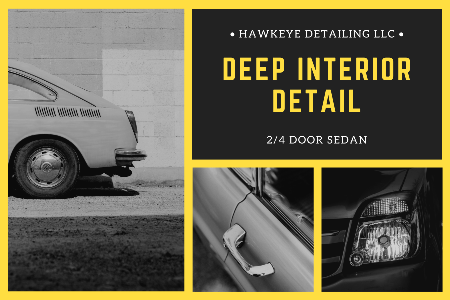 Deep Interior Detail 2/4 Sedan Gift Certificate