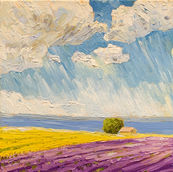 Lavender Field
Artist: Natasha Hawes
Medium:  Oil on Canvas
Presentation:  Framed
Framed Size: 37 x 37cm
Price:  £RESERVED