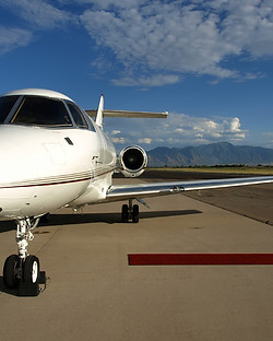 Airplane and Red Carpet