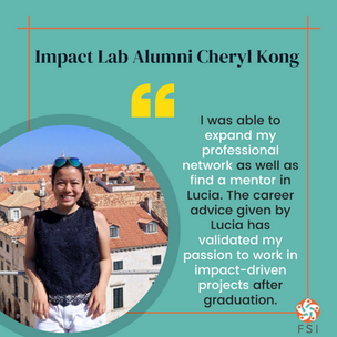 Cheryl Kong: From Impact Lab Intern To Empowering The Next Generation Of Youth