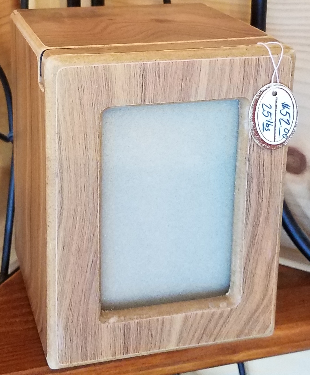 Medium Beige Photo Box Urn