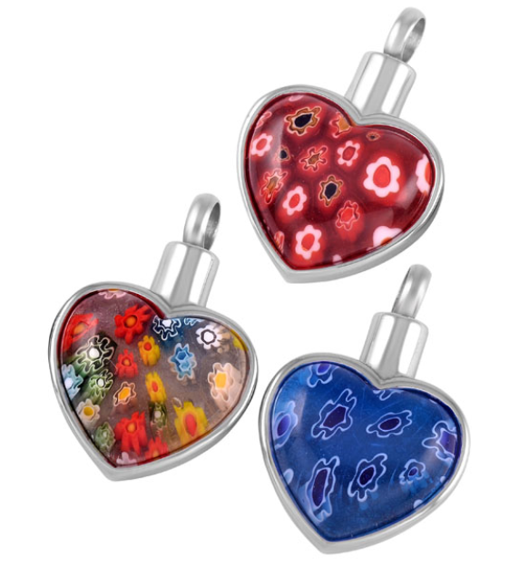 Glass Flower Hearts