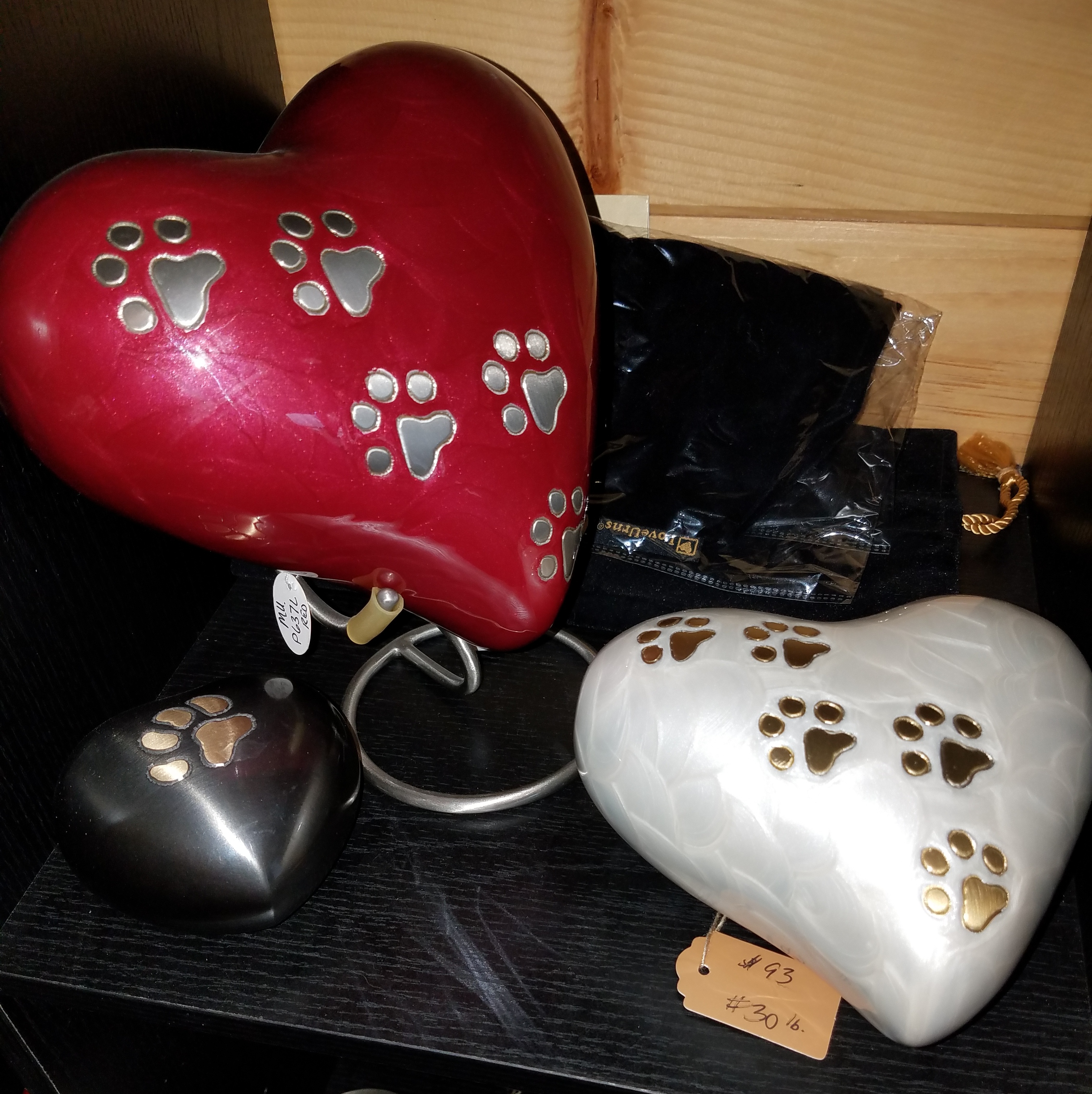 Glazed Heart Urn