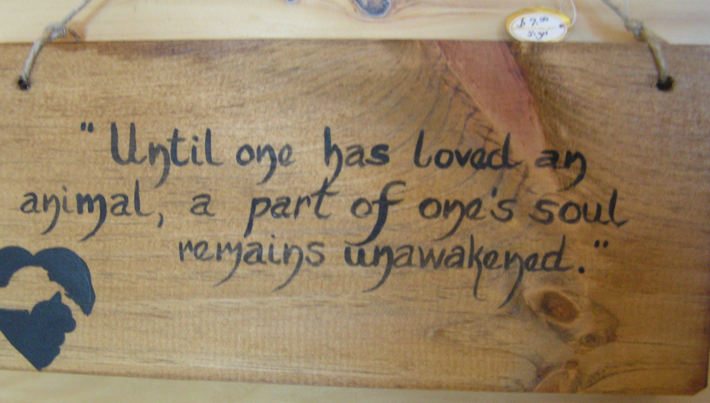 Wood Sign - $7