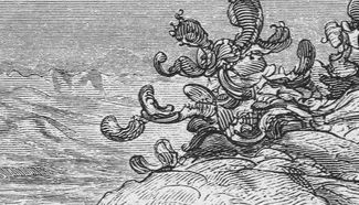 פרט שיח צבר מתוך ציורי התנך של גוסטב דורה