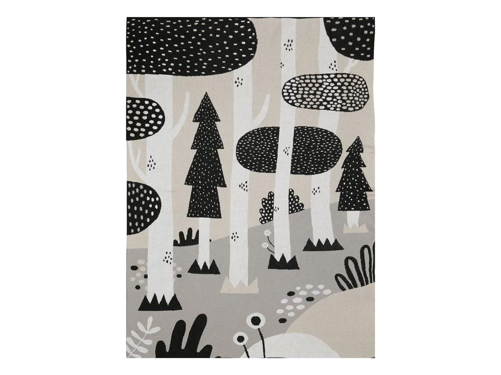 Södahl BB 被被 Magic Forest Throw 100 x 150 cm Black