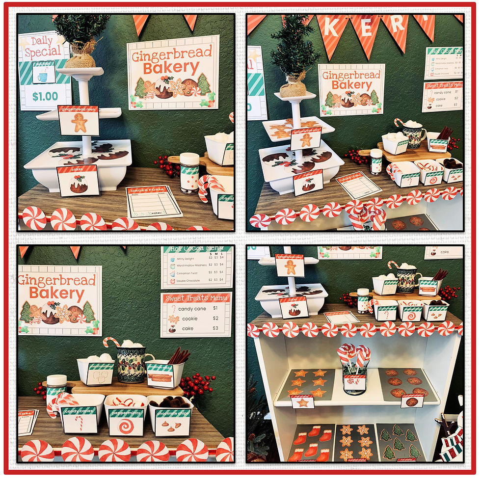 Thumbnail: Gingerbread Bakery Dramatic Play Set