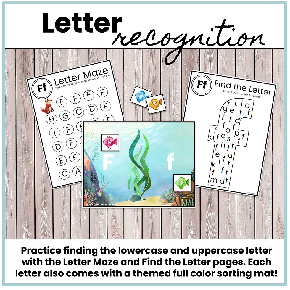 Thumbnail: Letter F Printables