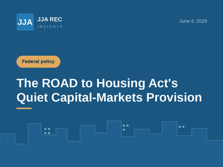 The ROAD to Housing Act's Quiet Capital-Markets Provision