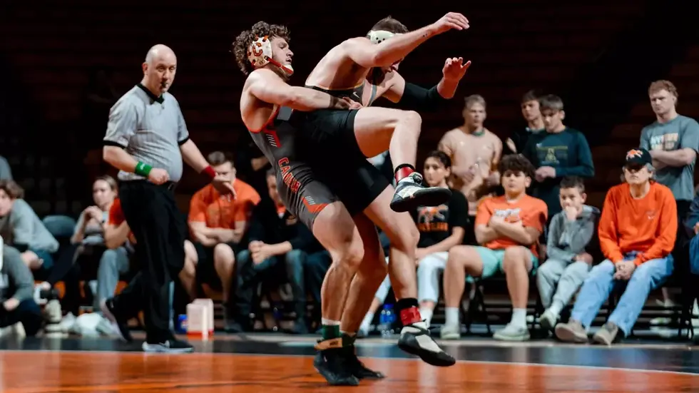 Former Colony High state champion Levi Hopkins has an 84-34 career record at Campbell. Photo credit Brooke Brown