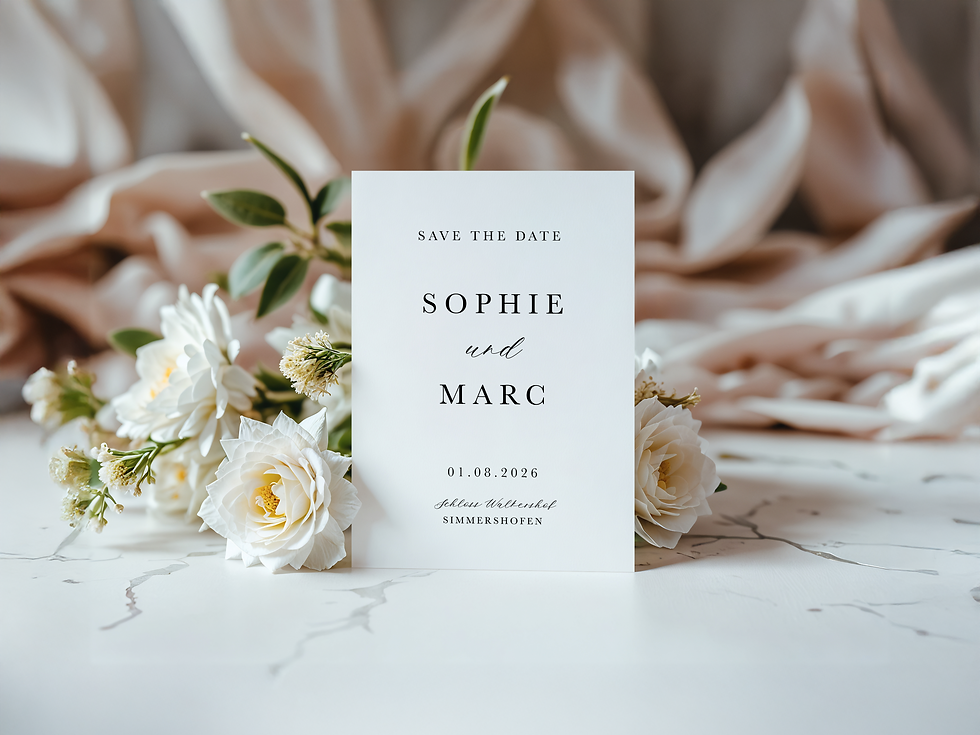 Miniaturbild: Save-the-Date Karte "elegant"