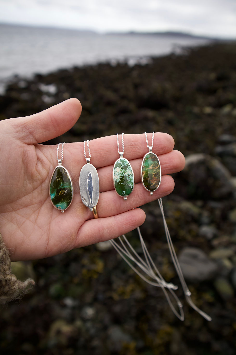Thumbnail: Large Stone Necklace #4