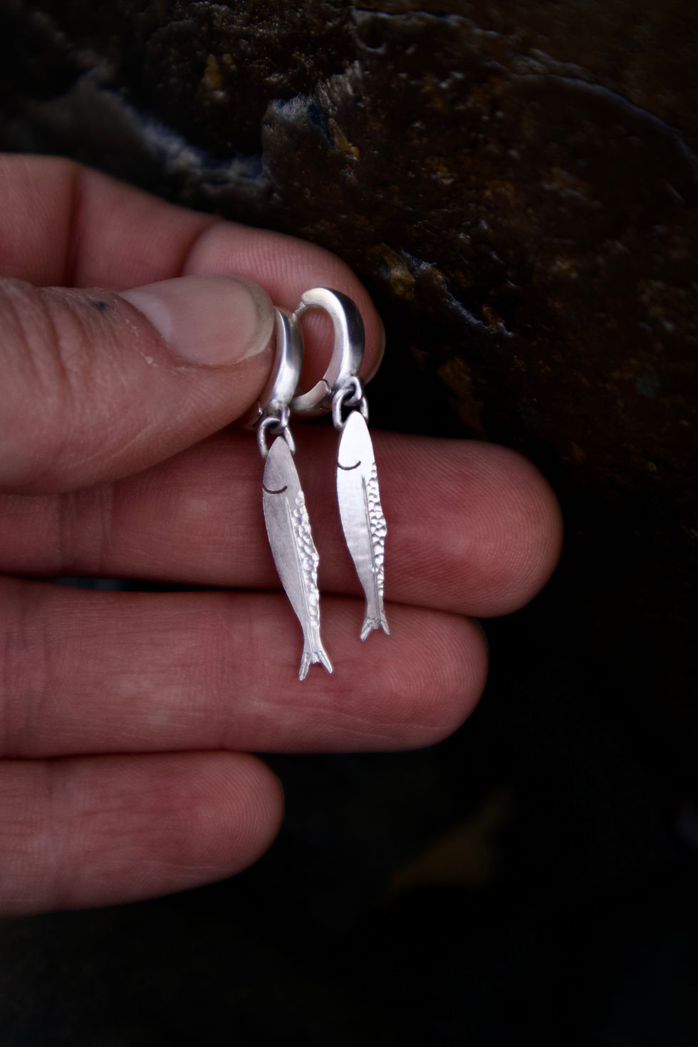 Thumbnail: Herring Hoop Earrings