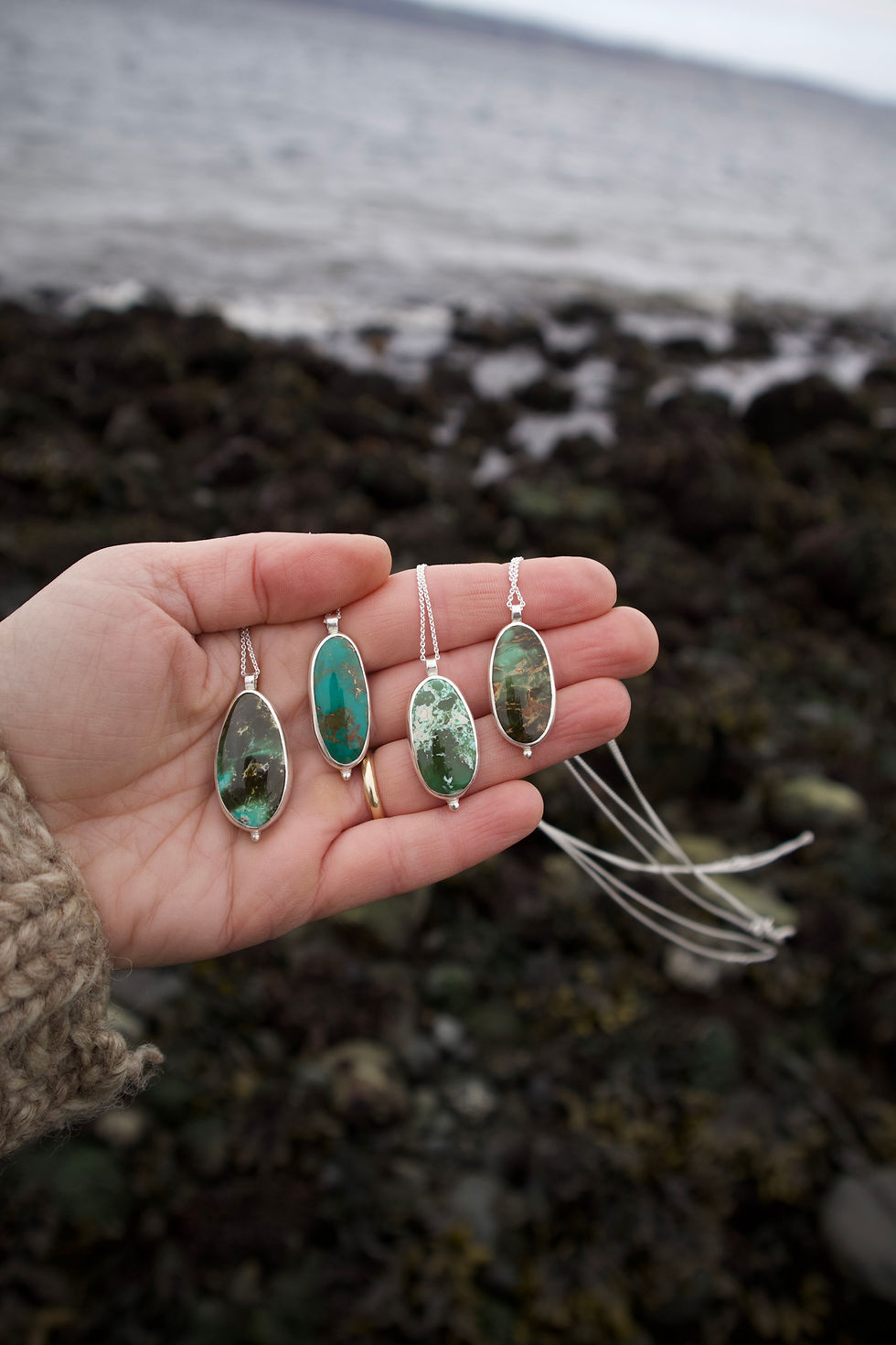 Thumbnail: Large Stone Necklace #4
