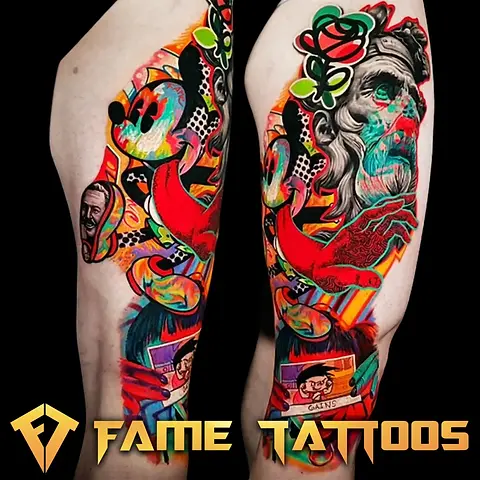Realistic color tattoo