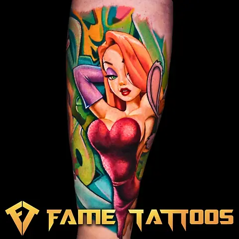 Realistic color tattoo