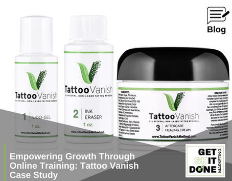Empowering Growth Through Online Training: Tattoo Vanish Case Study
