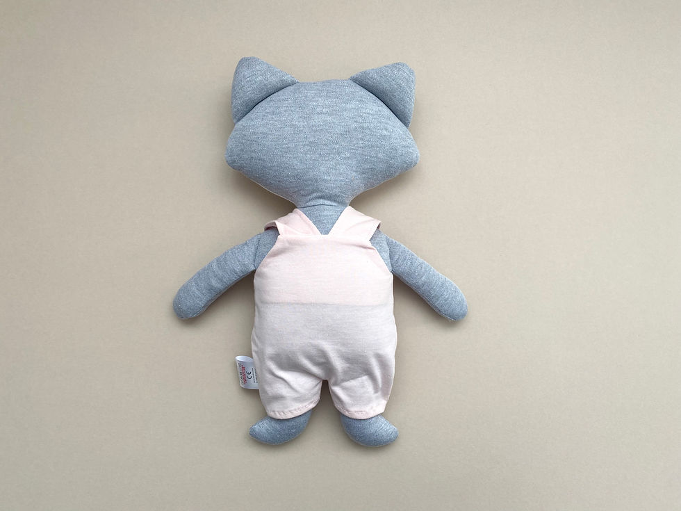Thumbnail: Frankie fox soft toy- grey/pink