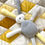 Thumbnail: Flopsy bunny soft toy- yellow/grey/white