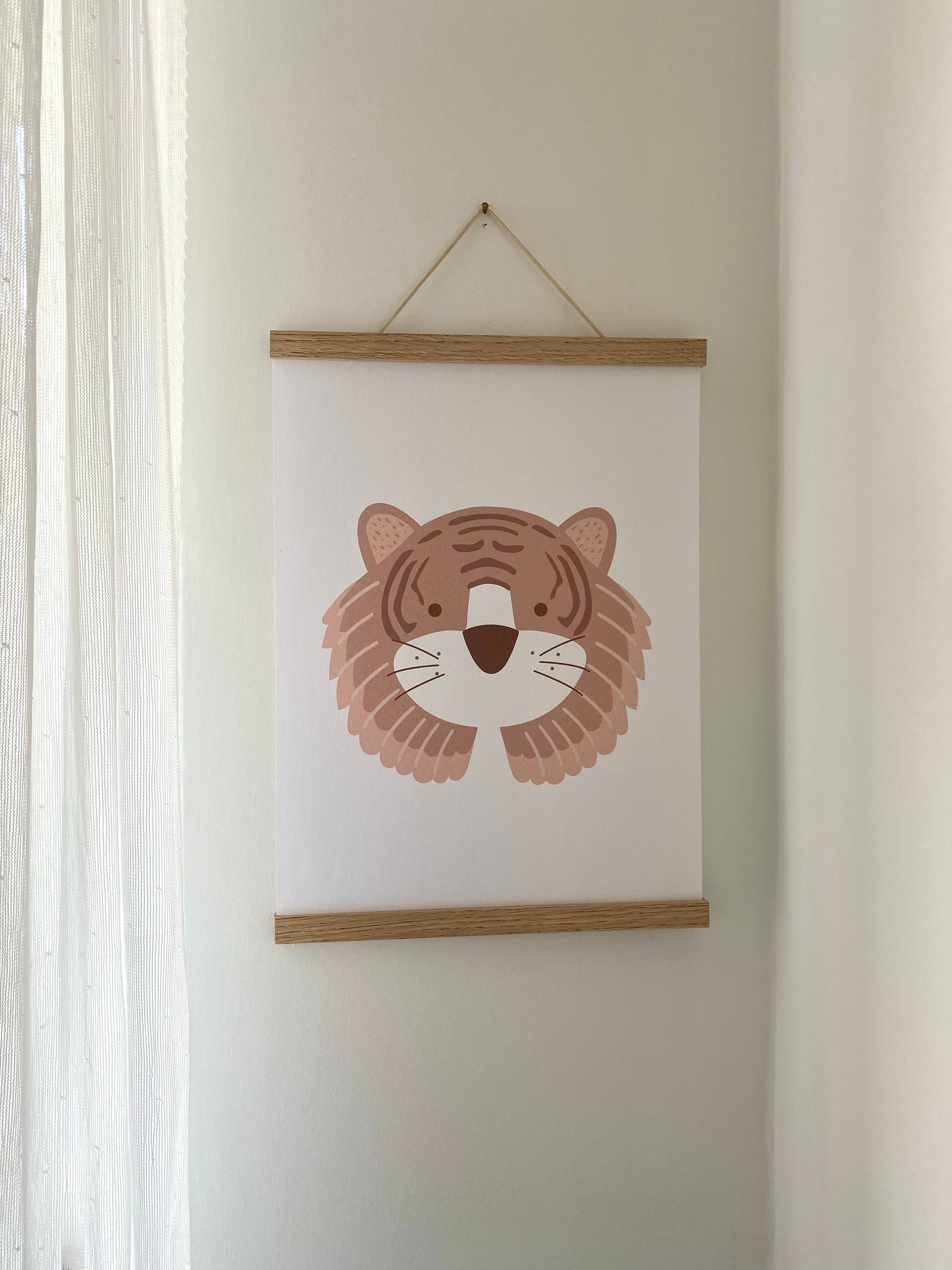 Tiger head print- neutral