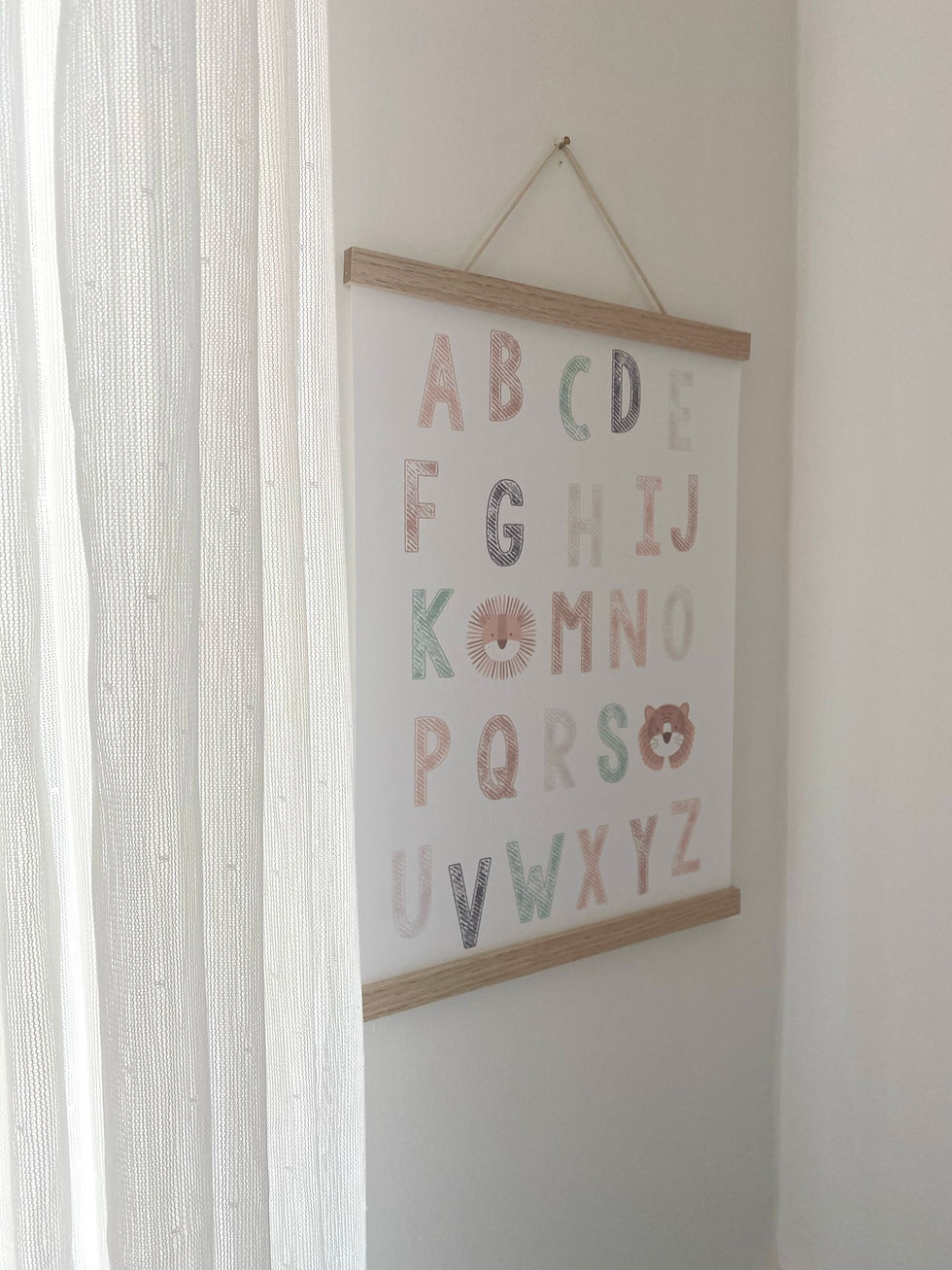 Thumbnail: Jungle alphabet print- neutral