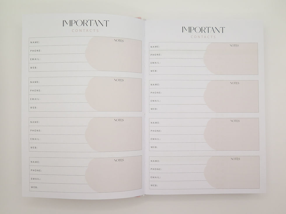 Thumbnail: Daily Baby Log Book - Blush