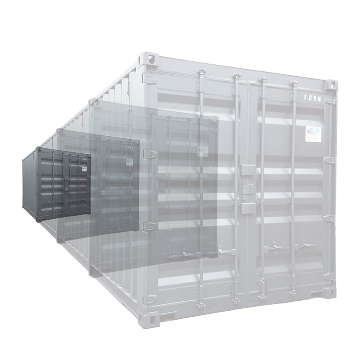 Shipping container showing any dimension can be fabricated
