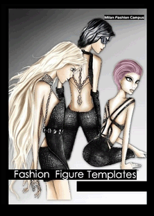 Fashion illustrations templates Book 