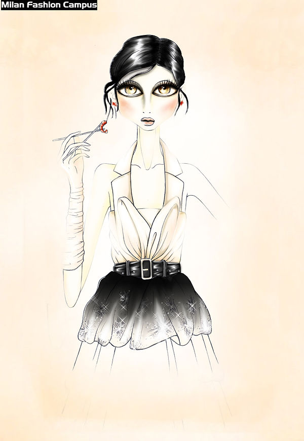 Fashion illustration shushy