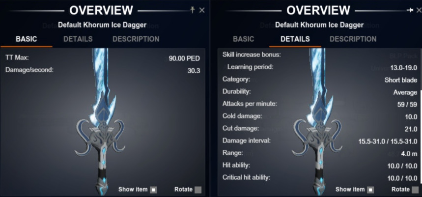 Khorum Ice Dagger