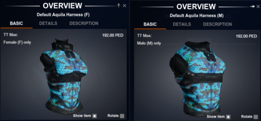 Aquila Harness (L) Blueprint