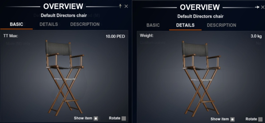 Directors Chair (L) Blueprint